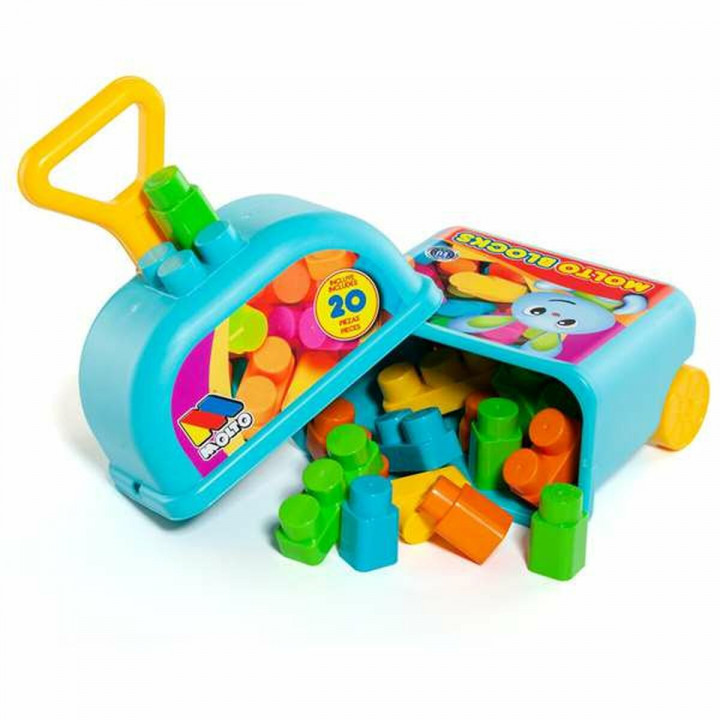 Juego de Construcción con Bloques Moltó 20 Piezas Trolley