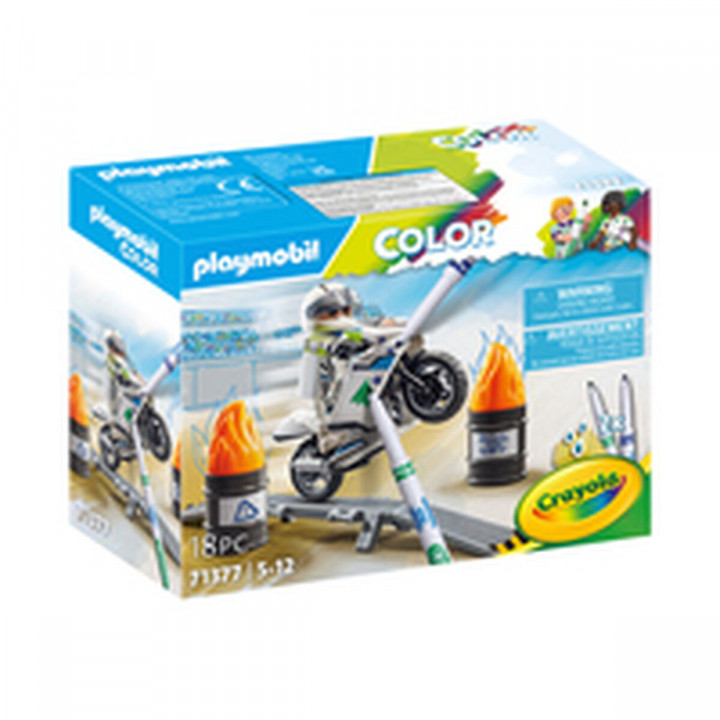 Playset Playmobil Color Moto 18 Piezas