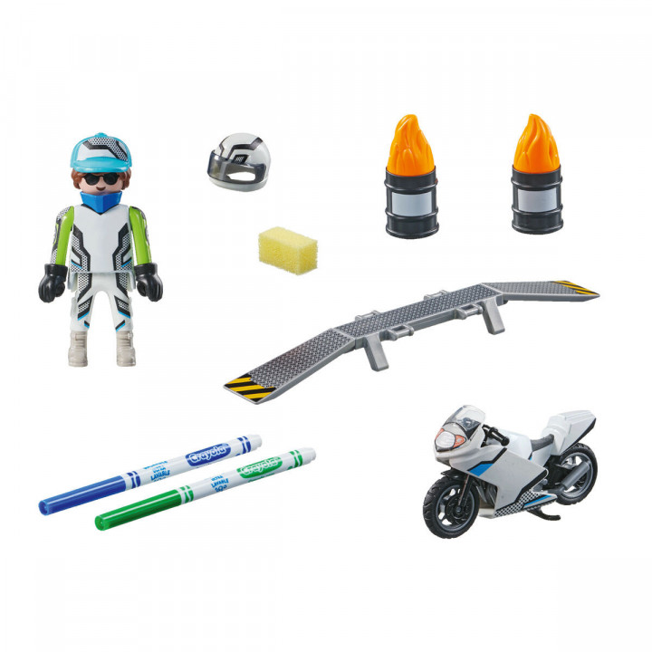 Playset Playmobil Color Moto 18 Pezzi