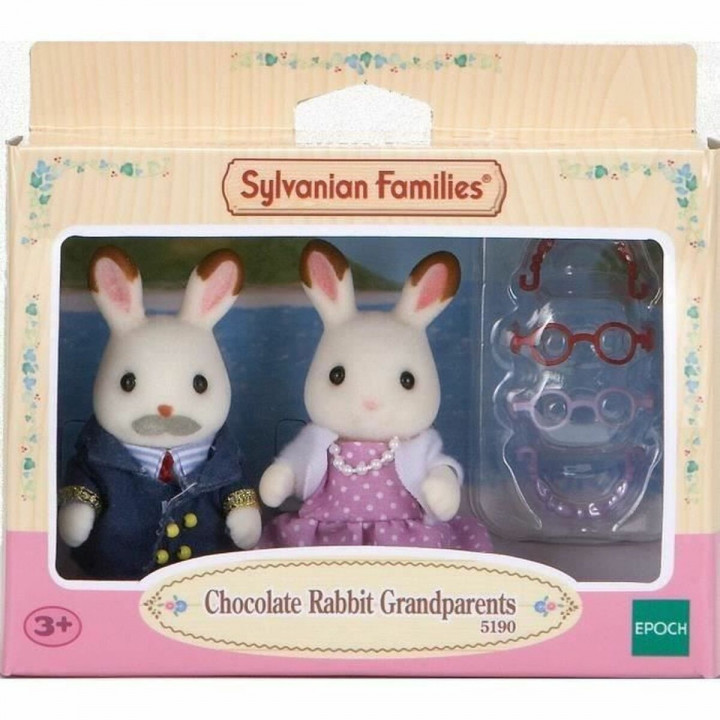 Actiefiguren Sylvanian Families 5190 Grandparents Rabbit Chocolate