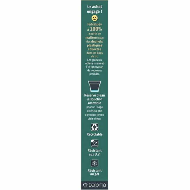 Grondlegger Deroma Zwart 48 x 43 cm 58 L