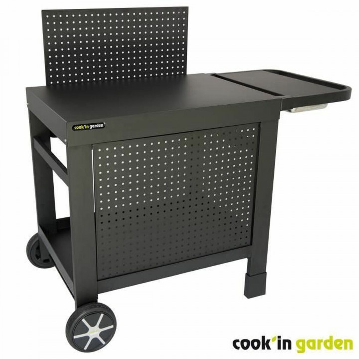 Table de barbecue Cook'in Garden Reva 110 Premium Acier Jardin Noir 108 x 55 cm