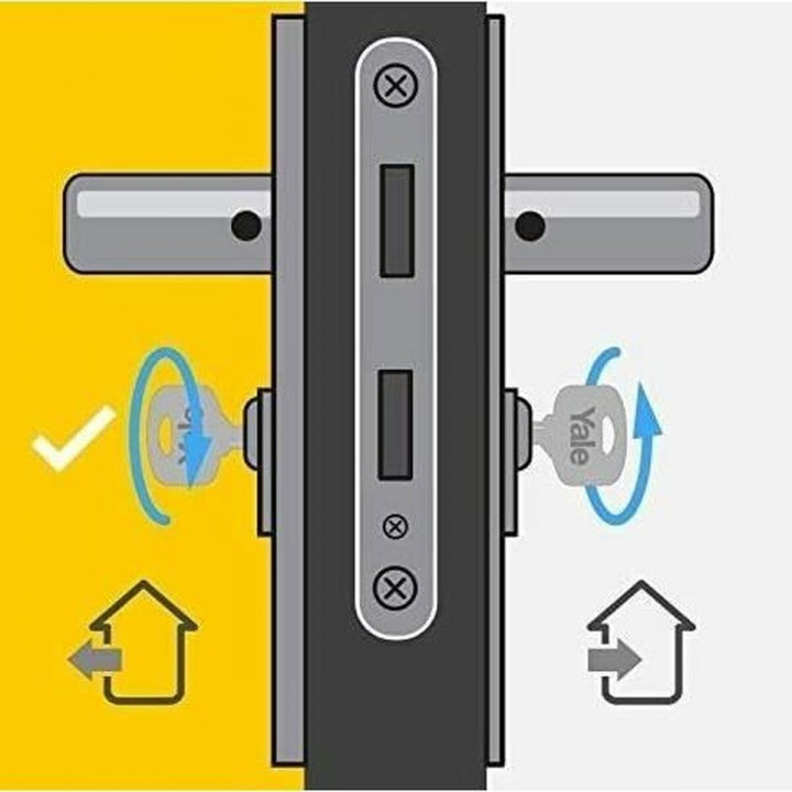 Schließzylinder Yale 30 x 40 mm Messing