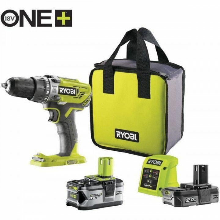 Perceuse à Percussion Ryobi ONE+ R18PD3-242S 18 V