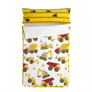 Quilted Zipper Bedding HappyFriday Mr Fox Machinery Multicolour 42 x 20 x 50 cm