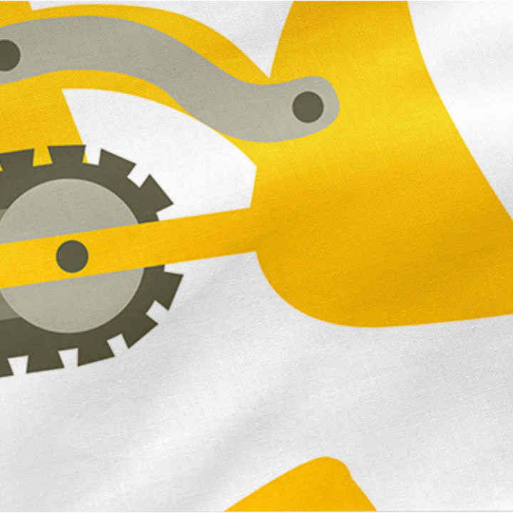 Quilted Zipper Bedding HappyFriday Mr Fox Machinery Multicolour 42 x 20 x 50 cm