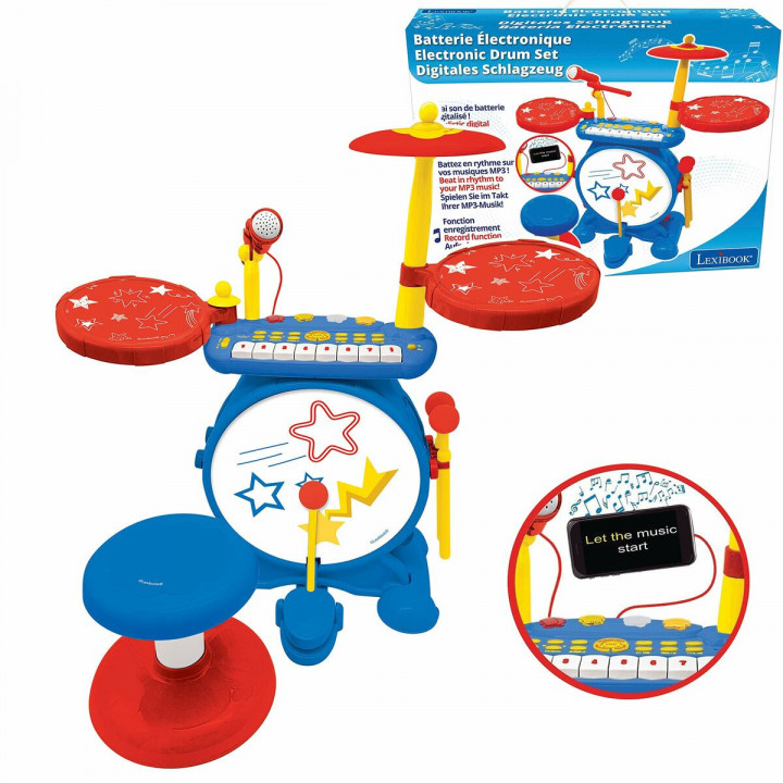 Batería Musical Lexibook Plástico