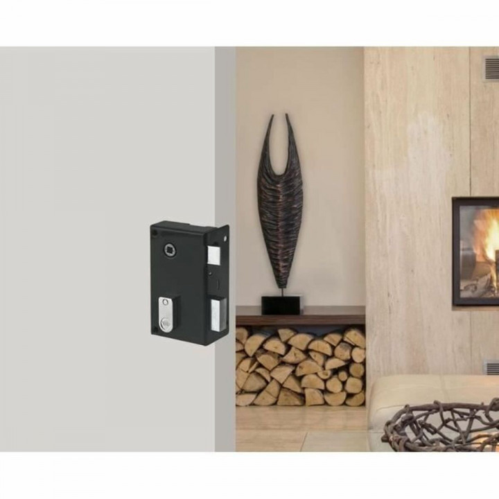 Cerradura de sobreponer Yale 12,5 x 7 x 18 Caqui Acero Inoxidable Puertas