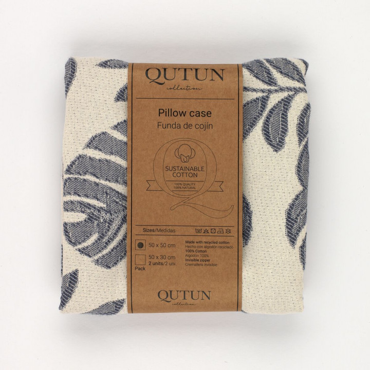 Cushion cover Alexandra House Living Ordesa Blue 30 x 1 x 50 cm