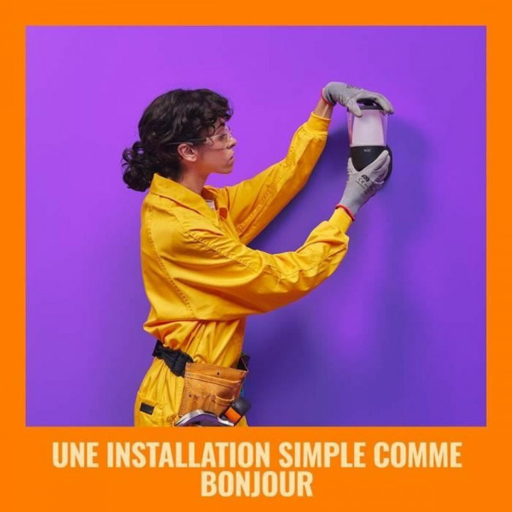 Applique da Parete Wiz Nero Metallo Plastica 950 Lm