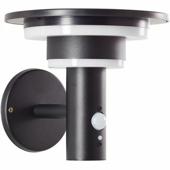 Aplique de Pared Brilliant Negro Jardín 18,5 x 21 x 21,3 cm