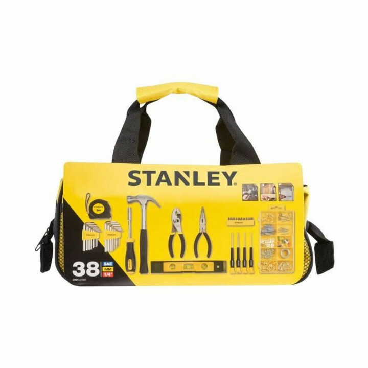 Werkzeugtasche Stanley STMT0-74101 Gelb Schwarz Metall 33 x 20 x 18 cm 38 Stücke