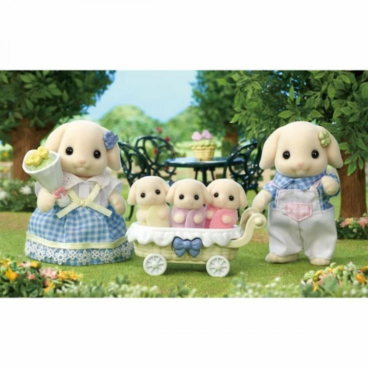 Accessoires voor poppenhuis Sylvanian Families 5735 Flora Rabbit family