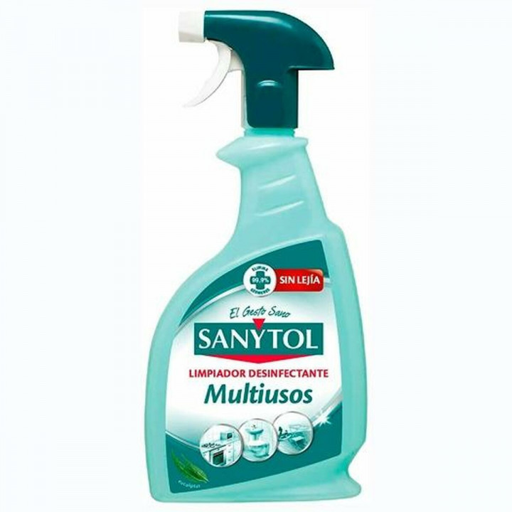 Schoonmaakster Sanytol 750 ml Ontsmettingsmiddel Multifunctioneel (12 Stuks)