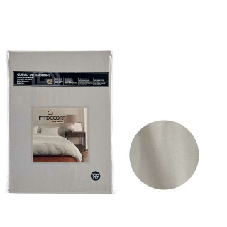 Juego de Sábanas Gift Decor Gris Cama de 150 3 Piezas
