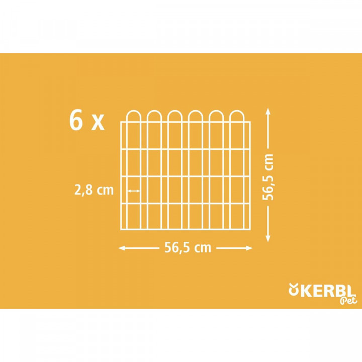 Käfig Kerbl Metall Grau Nagetiere Sechseckig