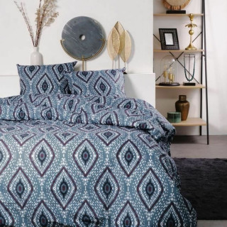 Set di copripiumino TODAY Romb 220 x 240 cm Azzurro 3 Pezzi