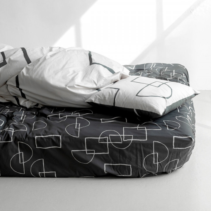 Onderlaken HappyFriday BLANC Multicolour Bed van 180 28 x 2 x 38 cm 180 x 200 x 32 cm