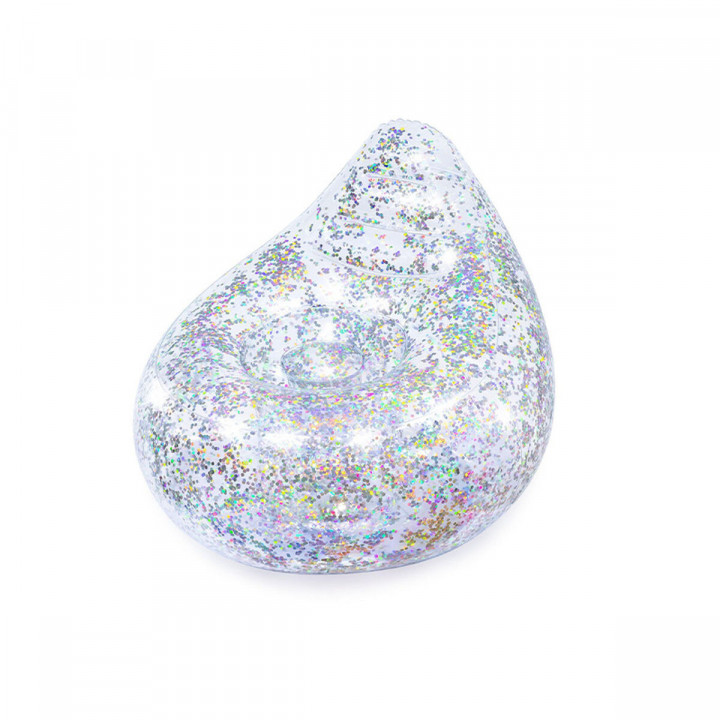 Bestway Glitter Opblaasbare Stoel 72x72x64 cm +3 Jaar Binnen en Tuin 75105