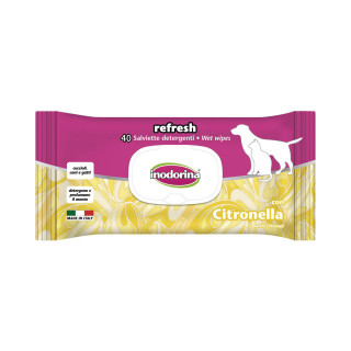 Wet Wipes for Pets Inodorina REFRESH Citronela