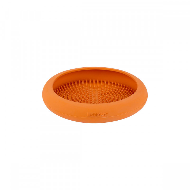 Ciotola per cani Lickimat Orange Gomma Moderno