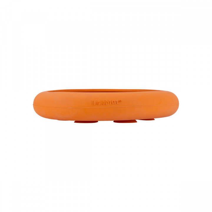 Dog Feeder Lickimat Orange Rubber Modern
