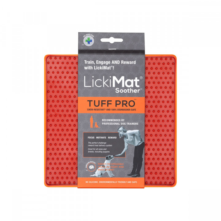 Futternapf für Hunde Lickimat Orange Polypropylen TPR