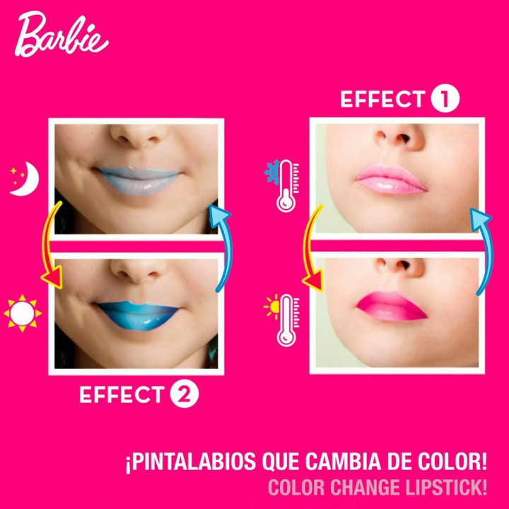 Schminkset Lisciani Giochi Barbie 15 Stücke Lippenstift