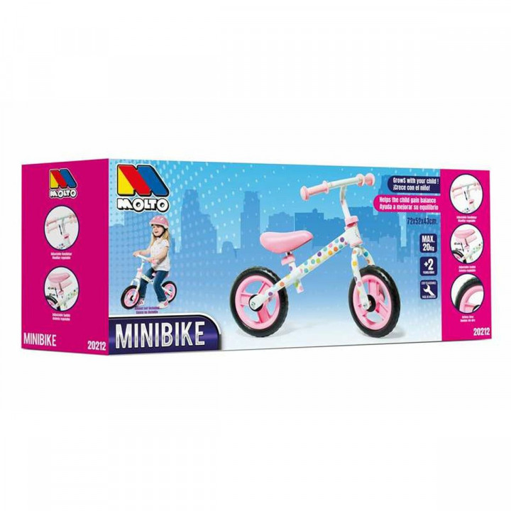 Bicicletta per Bambini Moltó Rosa Senza pedali