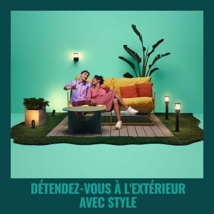 Lampada ad energia solare Wiz Elpas Nero 400 lm