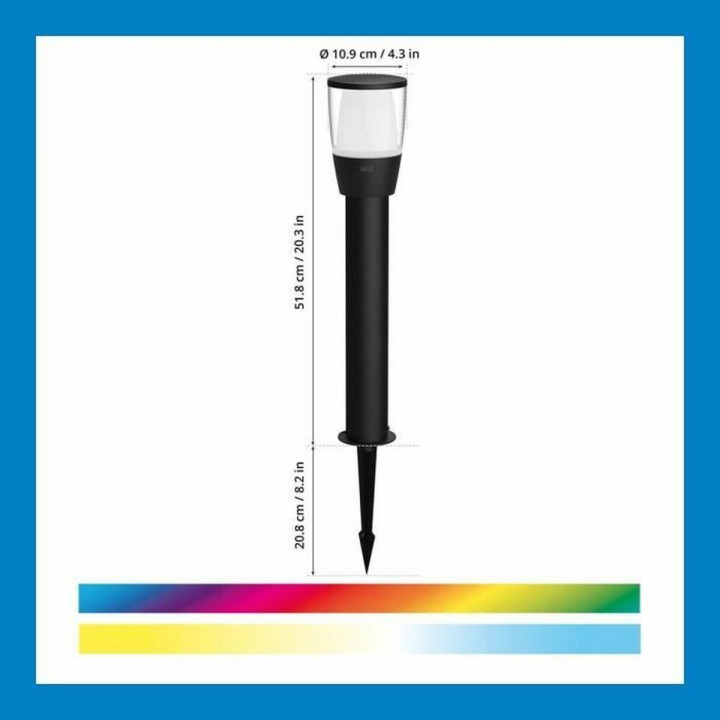 Zonnelamp Wiz Elpas Zwart 400 lm