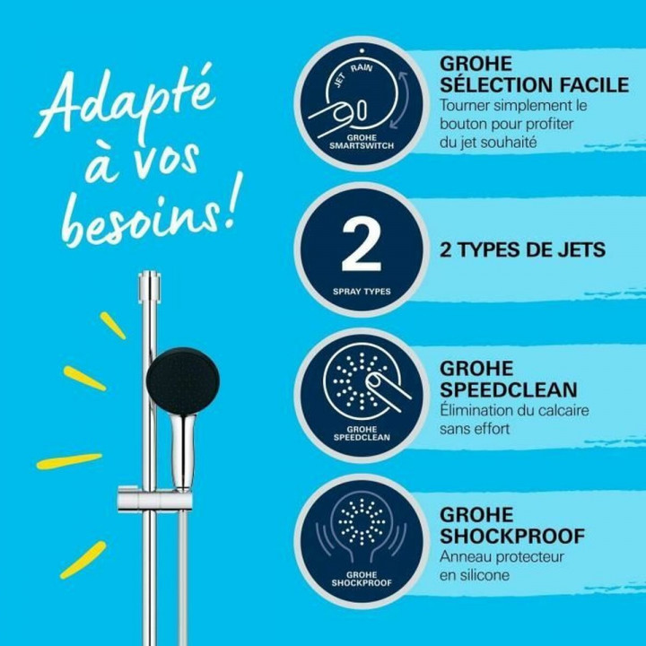 Columna de Ducha Grohe Vitalio Start 110 Chrome Metal