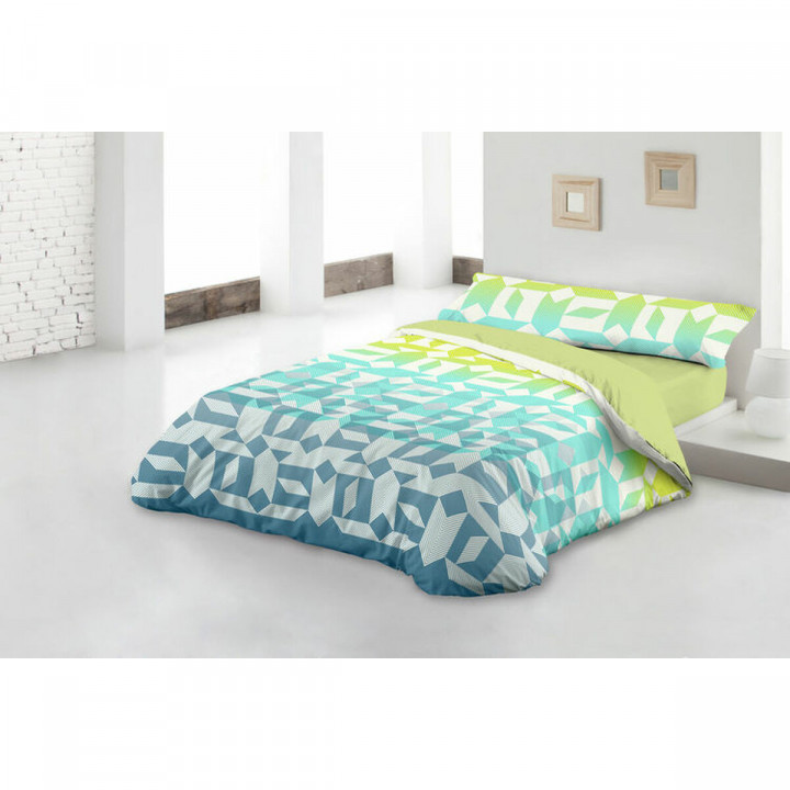 Parure de couette Hosteline HARRIS Vert Lit 1 persone 2 Pièces