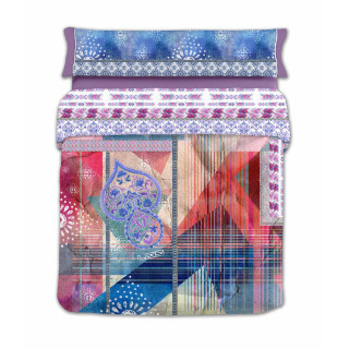 Copripiumino Lois JAVA P. Malva Singolo 150 x 230 cm