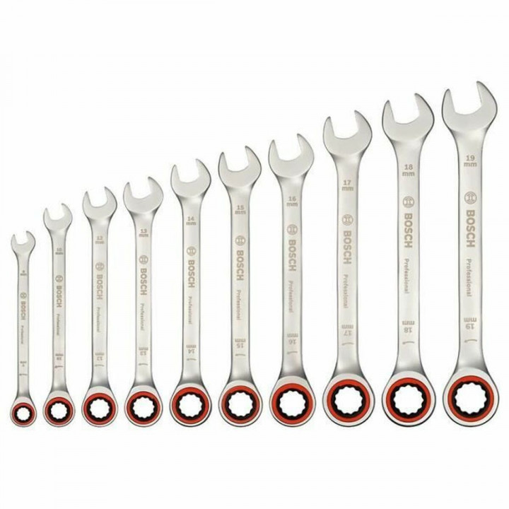 Combination spanner set BOSCH 10 Pieces