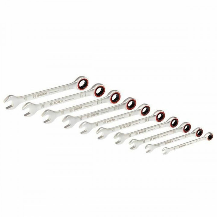 Combination spanner set BOSCH 10 Pieces