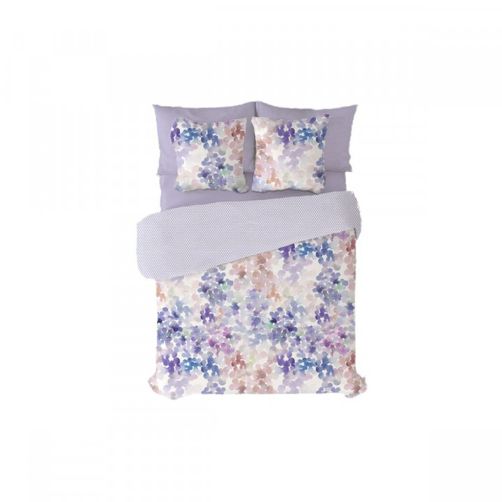 Parure de couette Pierre Cardin SARA Mauve Lit 1 persone 3 Pièces