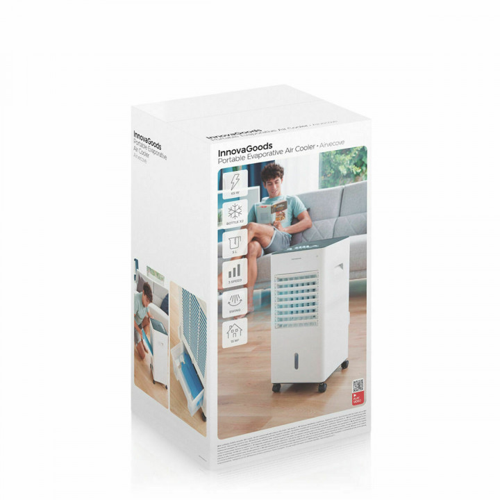 Multifunctionele draagbare verdampende airconditioner Airvecove InnovaGoods 65 W 5 L Wit (Refurbished B)