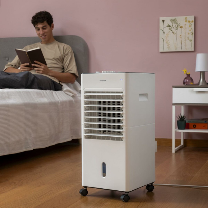 Climatiseur à Évaporation Portable Multifonction Airvecove InnovaGoods 65 W 5 L Blanc (Reconditionné B)