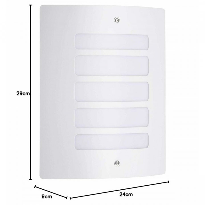 Wandlamp Brilliant Todd Wit Metaal Plastic 60 W E27