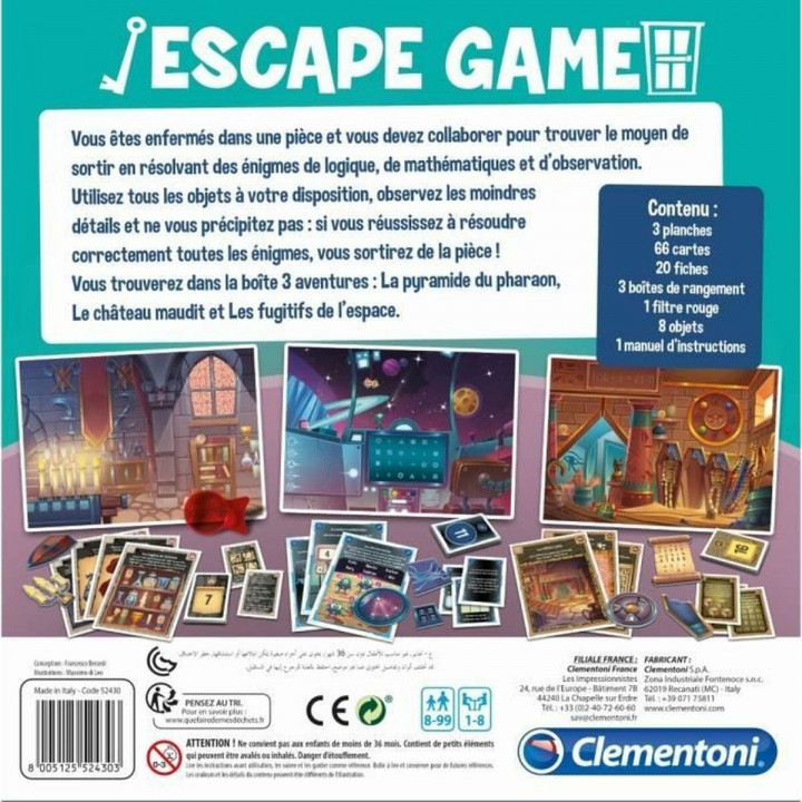 Tischspiel Clementoni 52430 Escape Game 31 x 6 x 31 cm