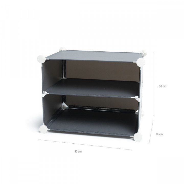 Portable Modular Shoe Cabinet InnovaGoods Grey