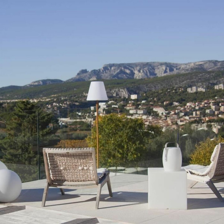 Lampada ad energia solare Lumisky Standy Mini Wood