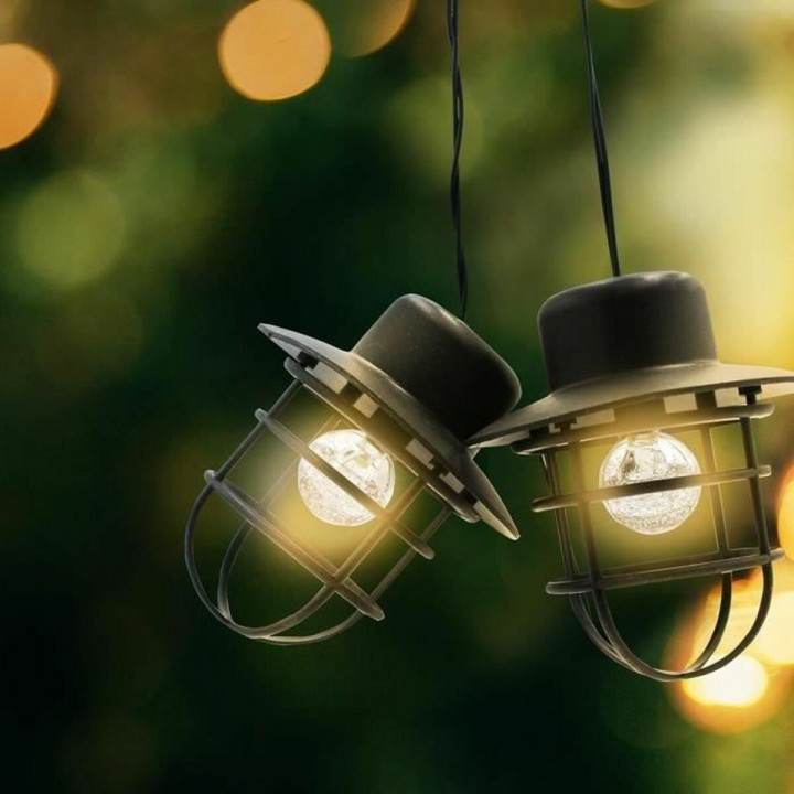 Ghirlanda di Luci LED Lumisky Detroit Bianco Nero Floreale