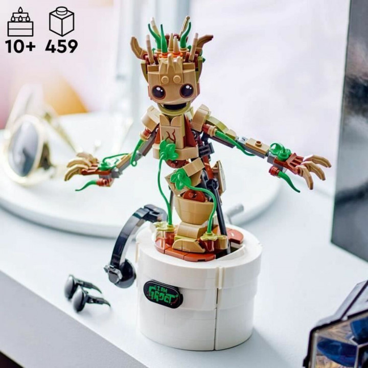Set de construction Marvel El Baile de Baby Groot Lego 76297