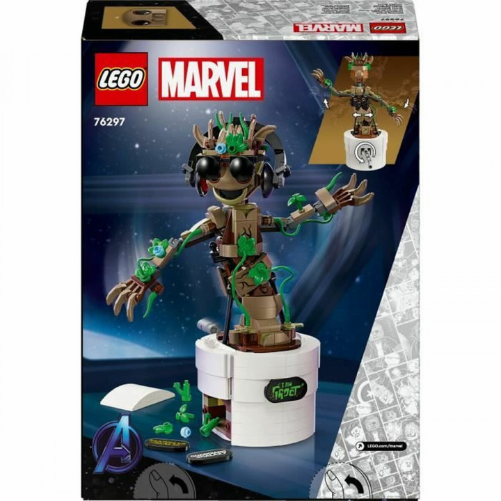 Construction set Marvel El Baile de Baby Groot Lego 76297