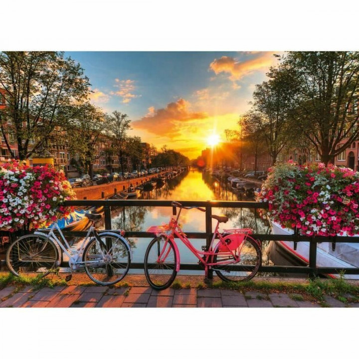 Puzzel Ravensburger Bicycles in Amsterdam