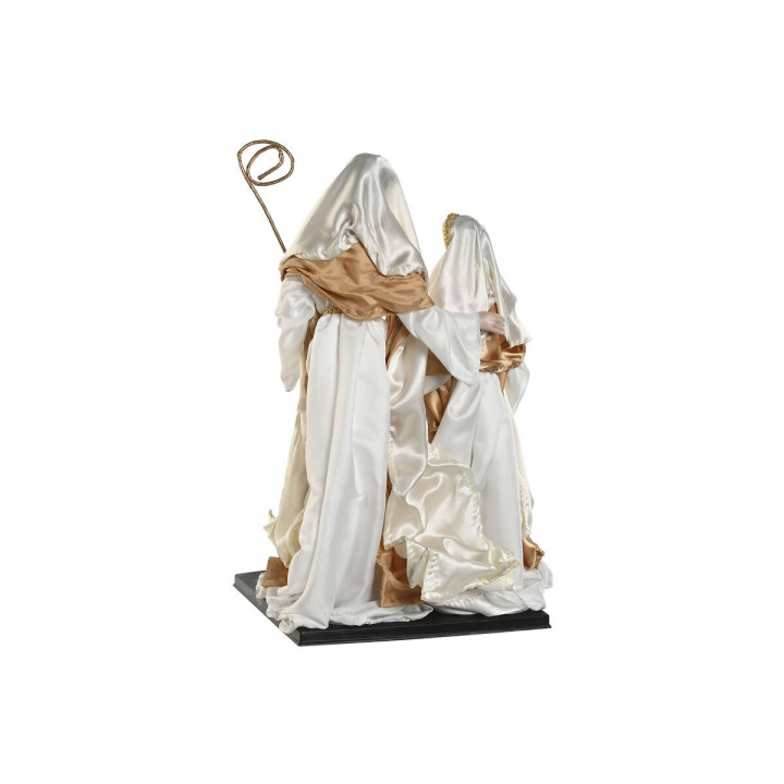 Christmas nativity set Home ESPRIT White Golden Aluminium 27 x 24 x 40 cm