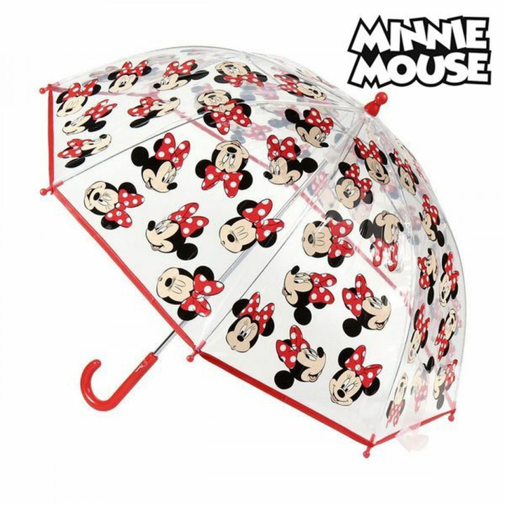 Bubble Regenschirm Minnie Mouse 2400-0512 Rot 100 % POE 45 cm