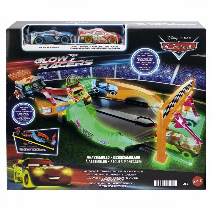 Baan Lanceerder Mattel Glow Racers Gloei In Het Donker